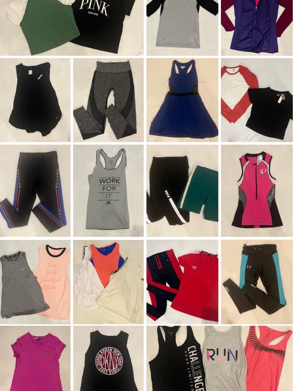 PE Nation Gymshark Nike Pink Activewear Lot XS S
